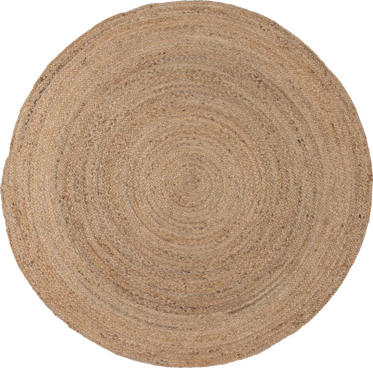 Tapis Woood ross - jute - naturel - 1x150x150