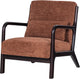 Fauteuil marque Woood - chenille - marron - 75x67x82