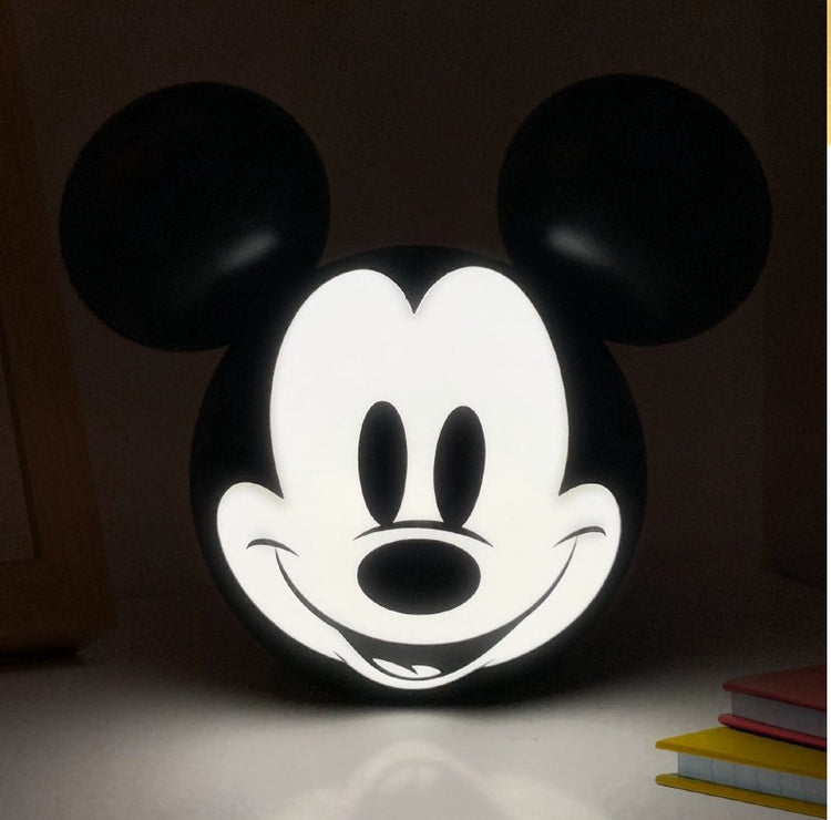 Lampe 3D Disney mickey mouse - 14,5 cm - chambre d'enfant - chambre - salon - alimentée par batterie