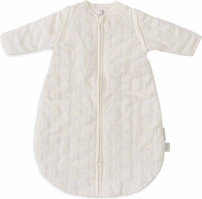 Jollein x Miffy - gigoteuse d'hiver avec manche zippée 60 cm - ronde - miffy jacquard ivoire - gigoteuse d'hiver
