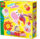 Ses creative – boucles moelleuses – jouets sensoriels – réalise 6 animaux en fil souple – ciseaux pour enfants inclus