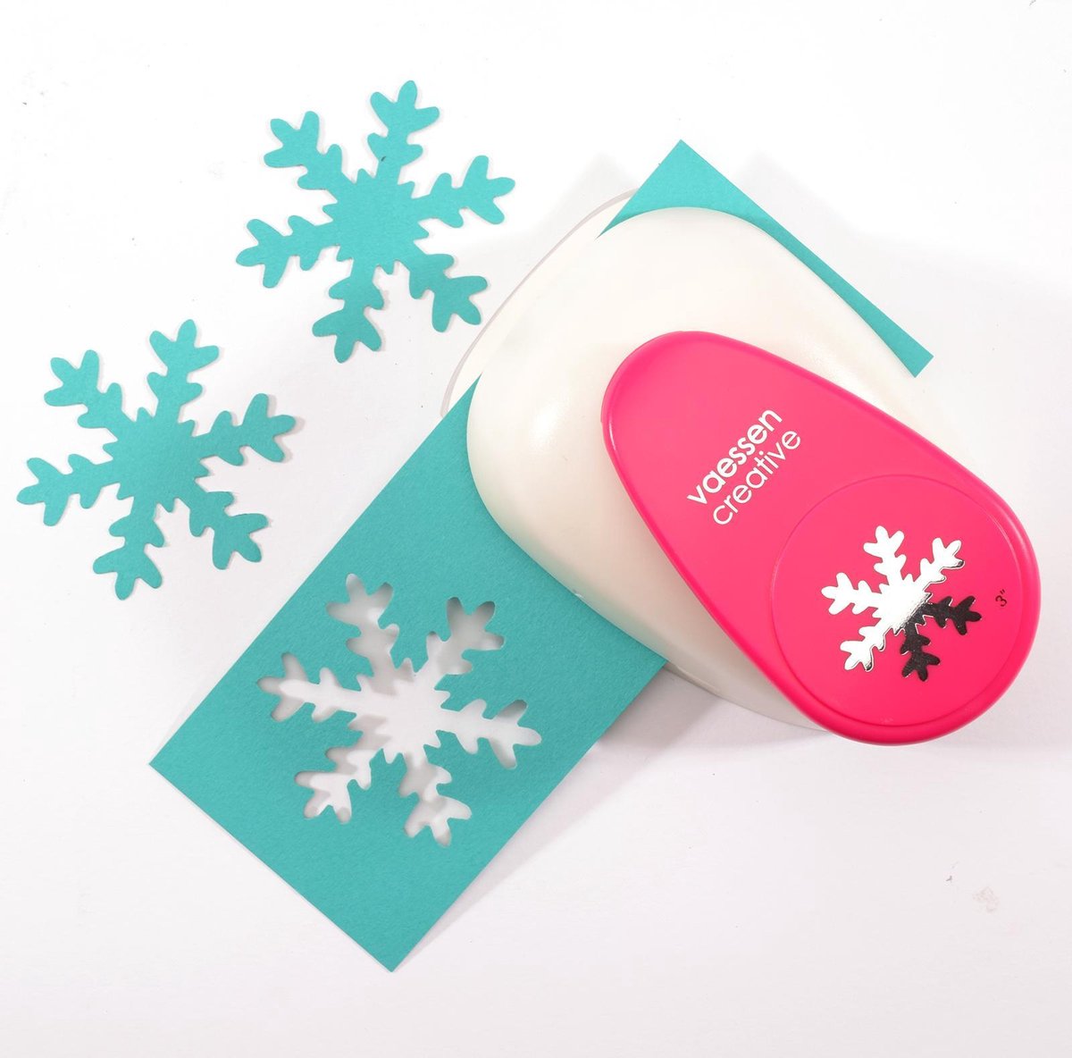 Vaessen creative punch - perforatrice figurine - flocon de neige - 6,5 x 7,5 cm