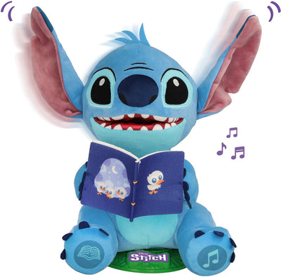 Imc Toys Disney Stitch Storyteller - nl en fr - peluche interactive avec lumière, son et histoires
