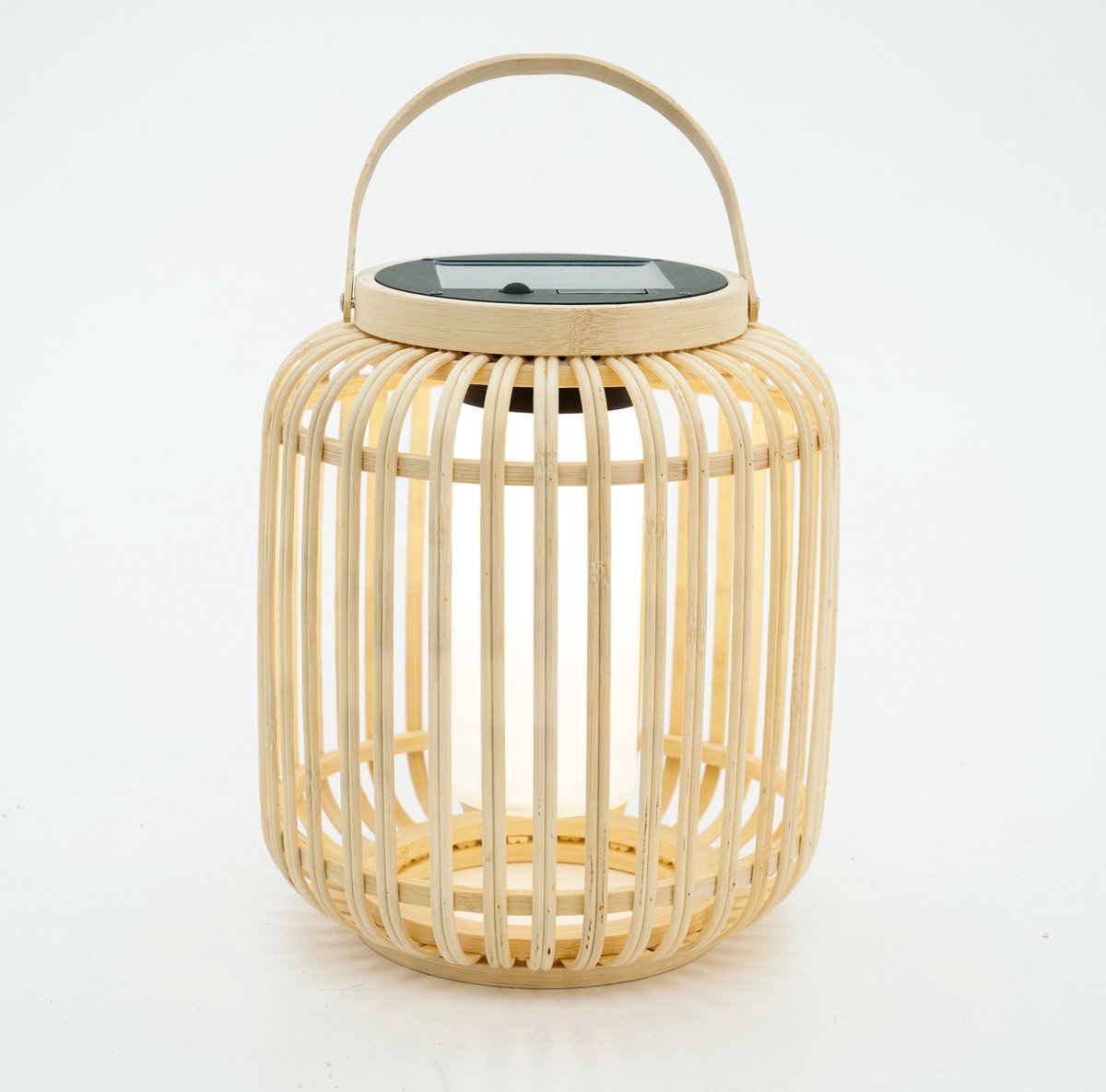 Eglo marliano lampe de table solaire extérieur - énergie solaire - LED - 24 cm - marron noir blanc - bois - rechargeable