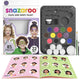 Snazaroo 1172197 set de maquillage pour enfants Ultimate Party Pack - 12 couleurs vives dont paillettes - set de maquillage pour enfants - set de maquillage avec accessoires, lavable à base d'eau - pour fête, carnaval Halloween