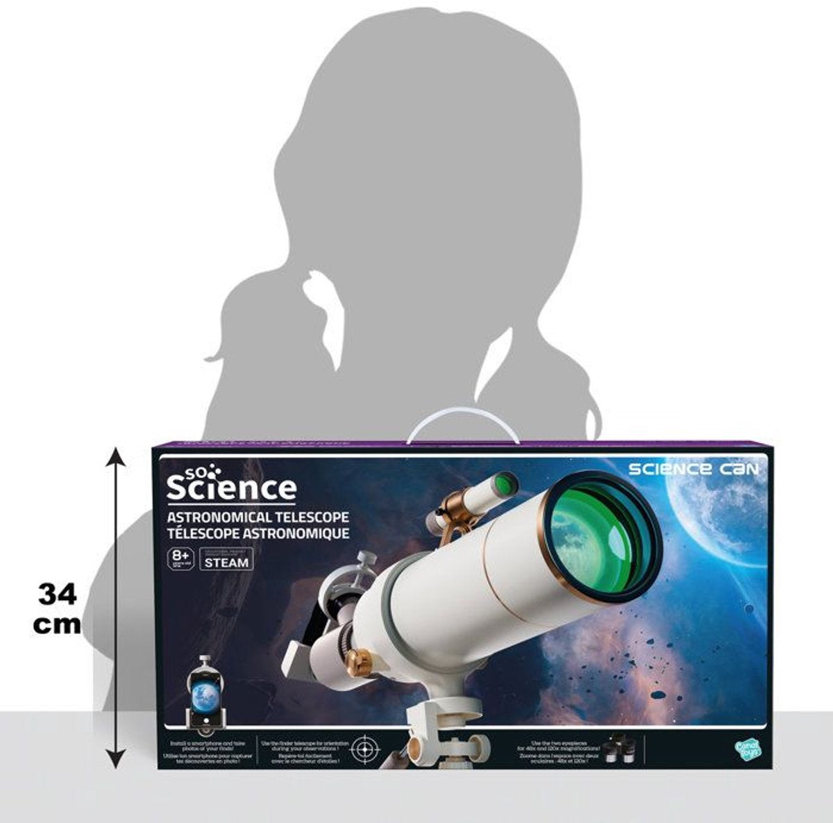 Télescope astronomique Canal Toys