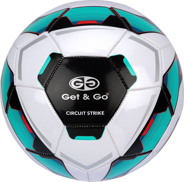 Get go football - circuit strike - blanc vert - taille 5 - ø env. 22 cm