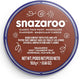 Snazaroo 1118977 - marron rouille - 18 ml de peinture pour le visage aqua pour enfants et adultes