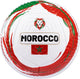 Ballon de football Avento - Lion Force - rouge blanc - taille 5 - ⌀ env. 22 cm - coupe du monde de football - maroc