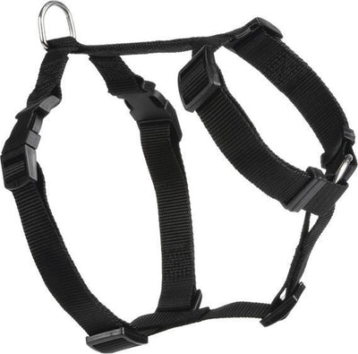 Beeztees ceinture de marche et de voiture - chien - nylon - noir - 50-75 cm