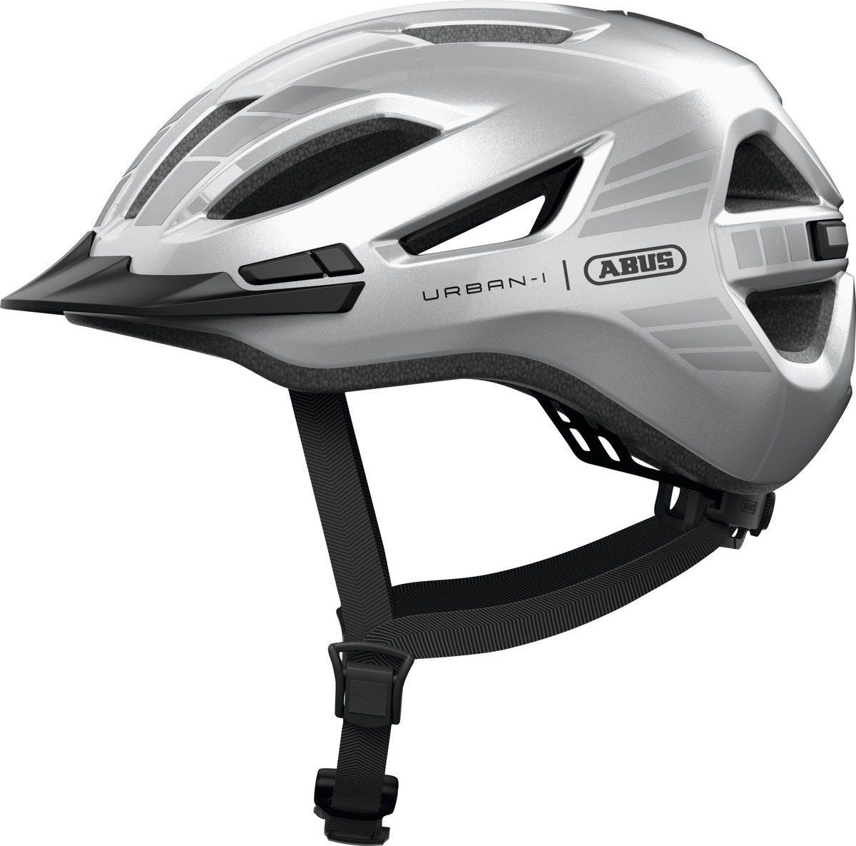 Casque Abus urban-i 4.0 lr signal argent xl 60-64cm