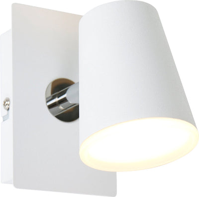 Trio Narcos - spot - blanc mat - incl. 1x SMD 6,5 W - protection des motifs - montage mural et au plafond - non dimmable