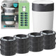 Tommee tippee twist click seau à couches starter set - 12 recharges - blanc