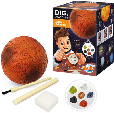 Buki France Buki - digging stones on Mars planet - digging set - educational toys - discover and collect stones.