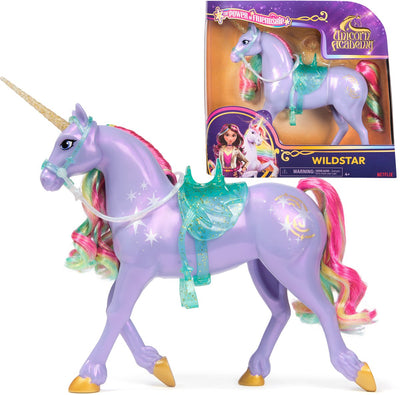 Académie des licornes - licorne Wildstar 28 cm avec accessoires - jouet licorne - figurines de jeu
