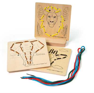 Bigjigs Puzzle de route en bois à Number Jungle, 8dlg.