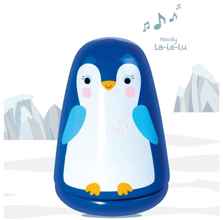 Boîte de musique en bois Goki Small Penguin Bonne nuit