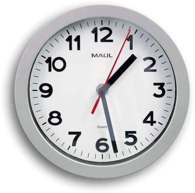 Maul horloge murale étape ø 20 x 4,4 cm plastique 1 x AA (1,5 V) argent