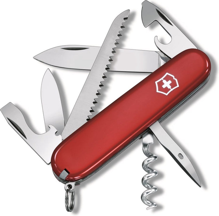 Couteau suisse Victorinox camper rouge - 13 fonctions - rouge