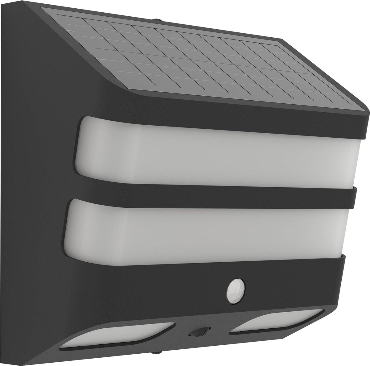 Applique d'extérieur solaire Eglo stiappa - énergie solaire - LED - 20 cm - noir et blanc