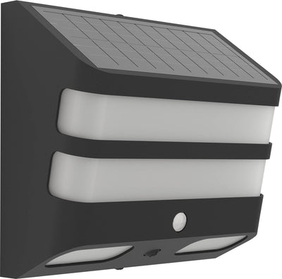 Applique d'extérieur solaire Eglo stiappa - énergie solaire - LED - 20 cm - noir et blanc