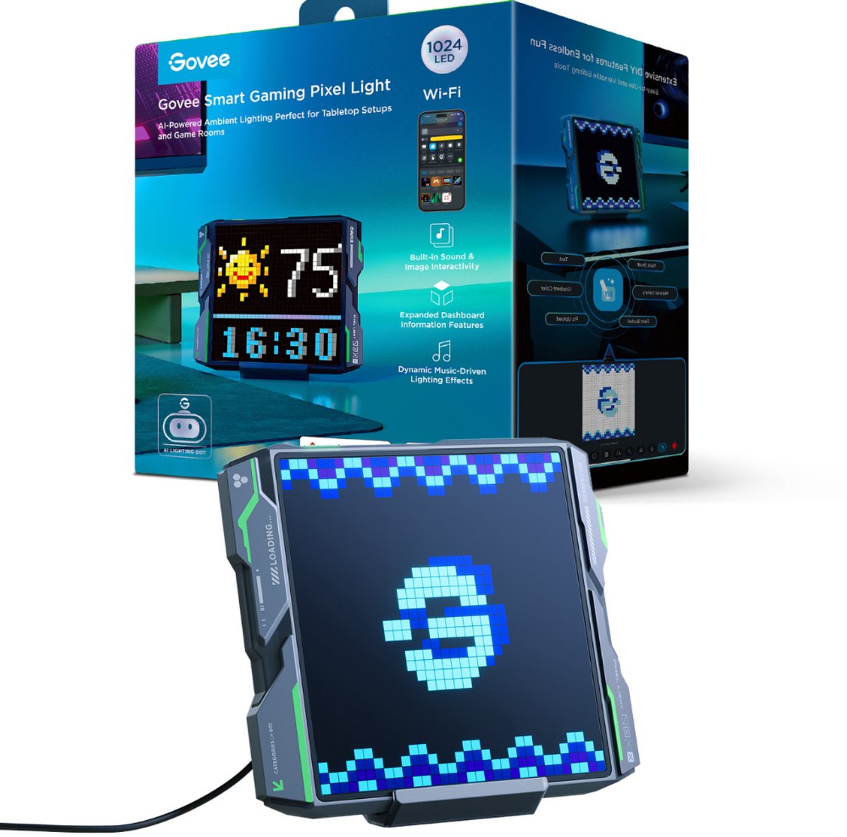 Govee pixel light Matter ai pixel display - pixel art de jeu