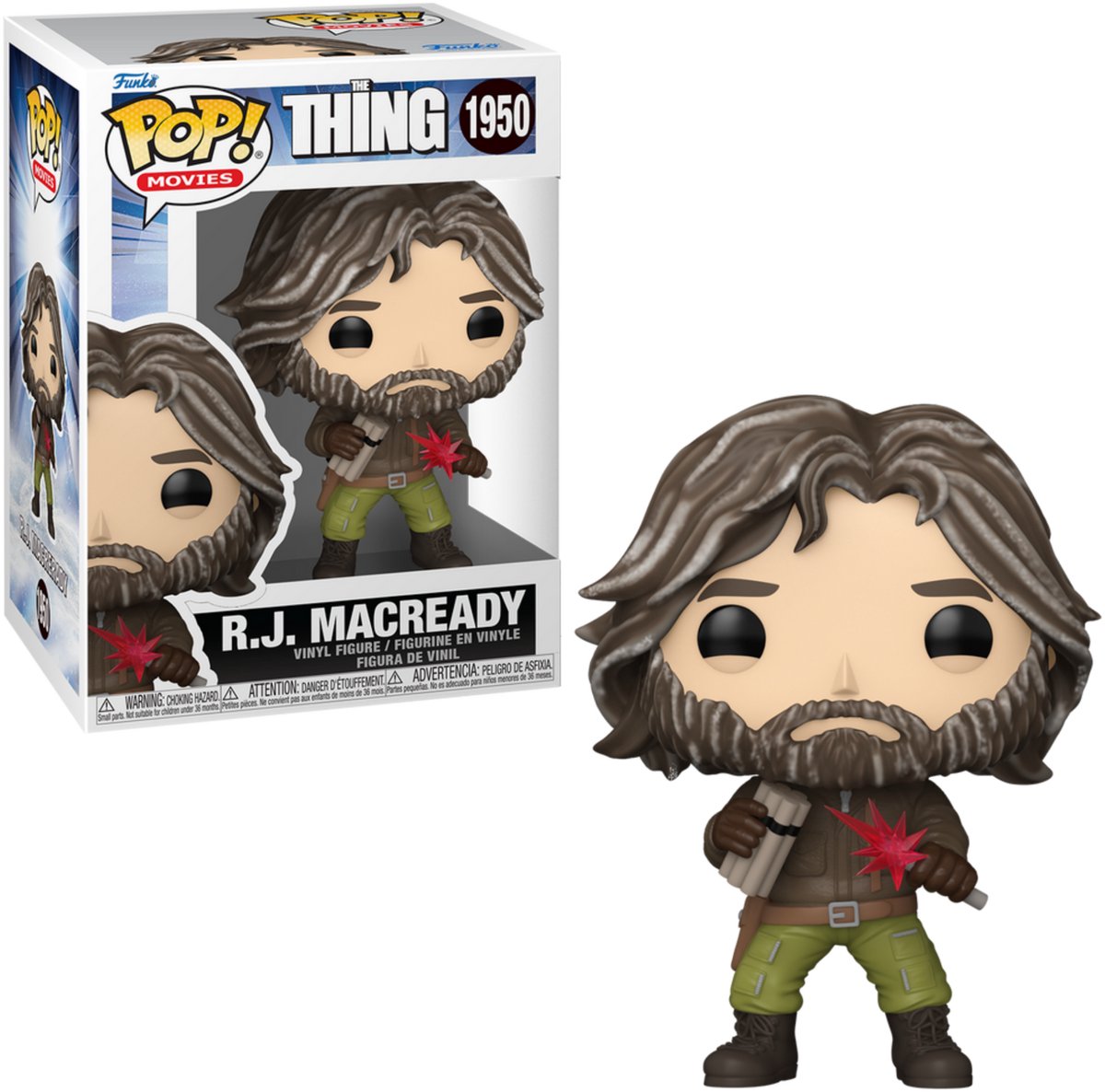 Funko the thing rj macready figurine en vinyle 1950 pop unisexe ! - neutre - standard