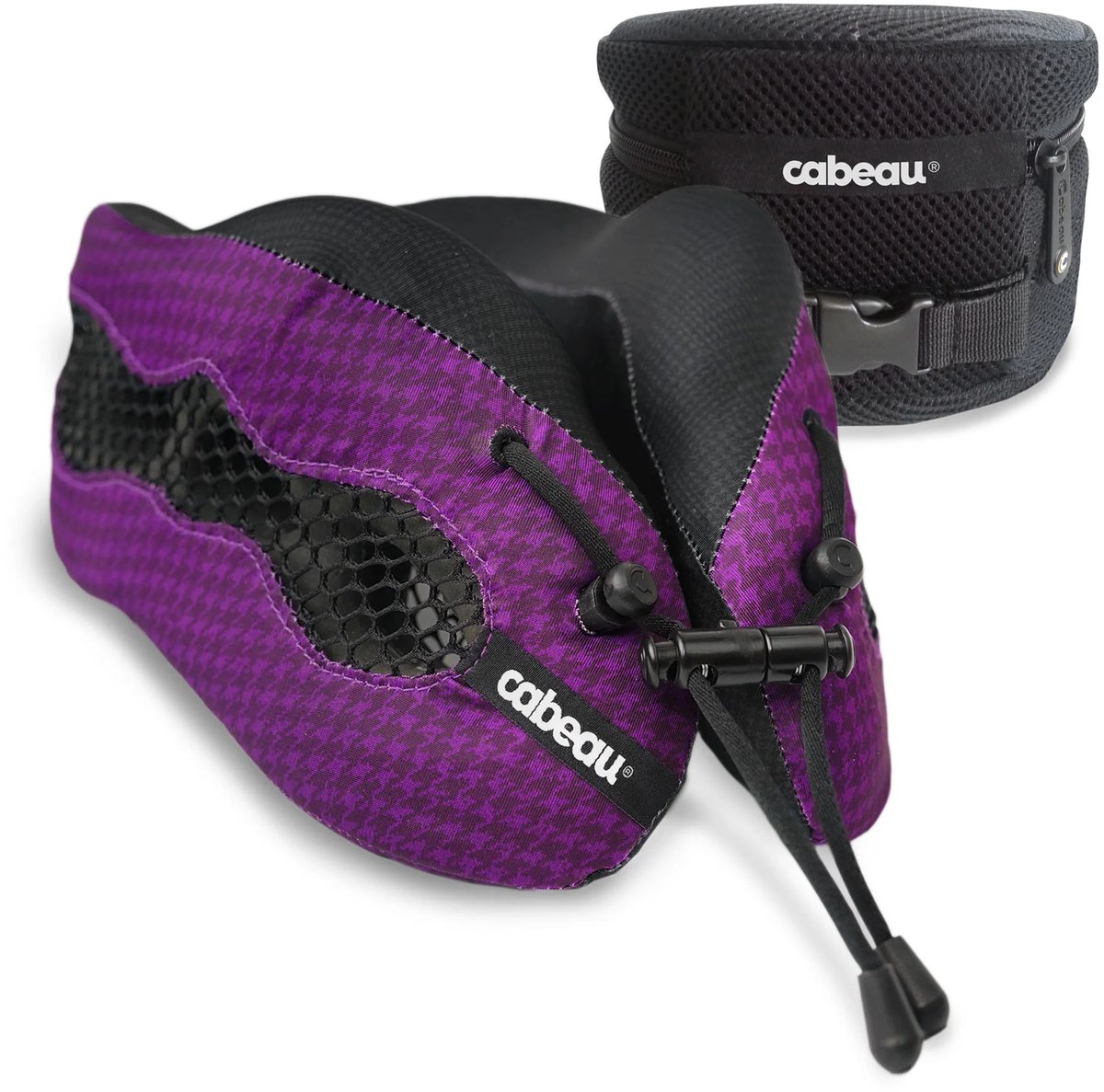 Coussin cervical Cabeau cool évolution avec bouchons d'oreilles - violet