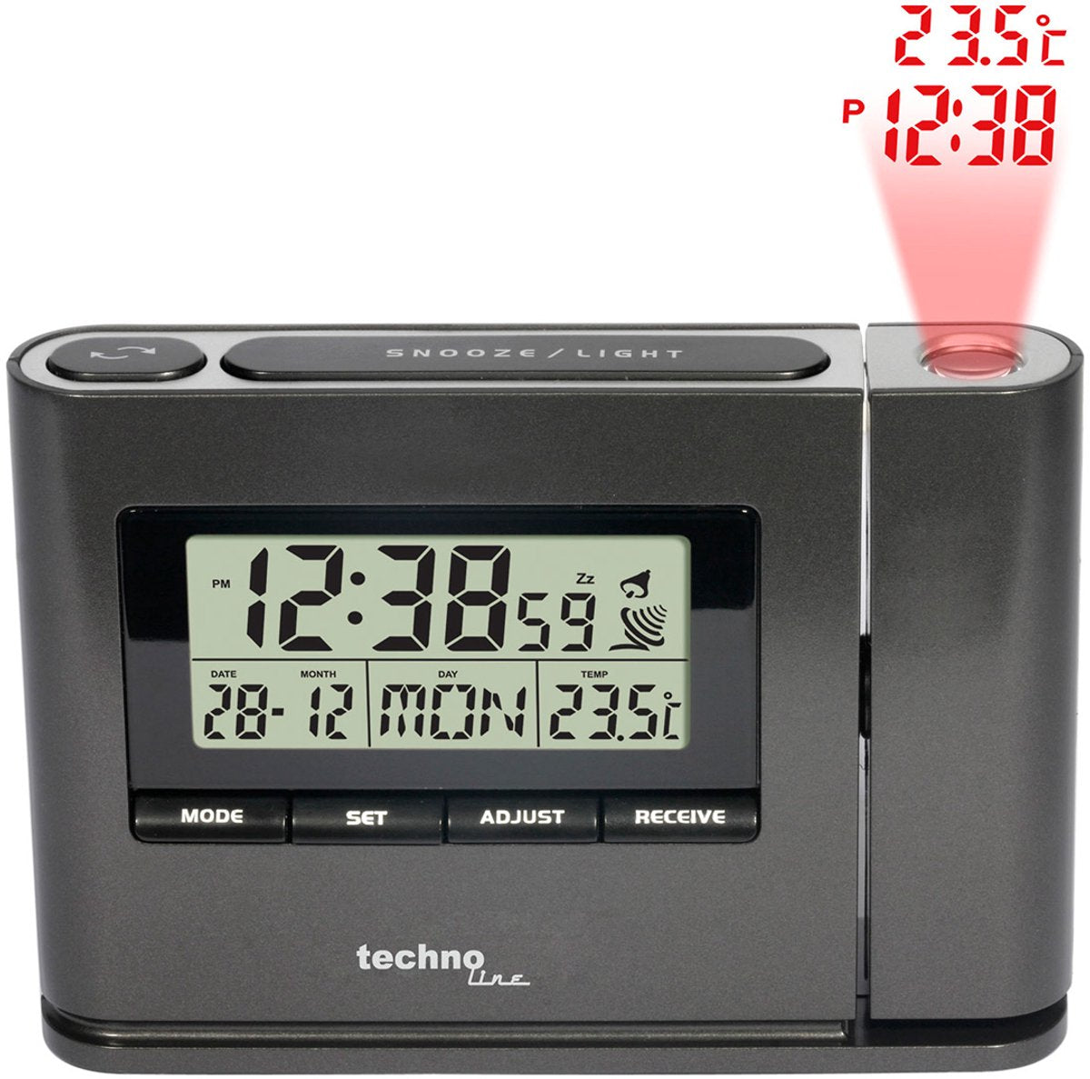 Réveil Technoline horloge à projection radiocommandée - wt 519