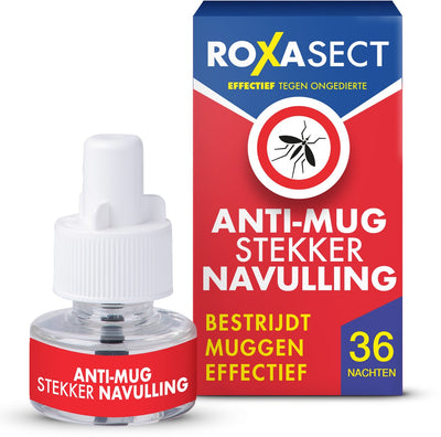 Roxasect recharge bouchon anti-moustique - pack de recharge de bouchon anti-moustique - protection 36 nuits - 1 pièce