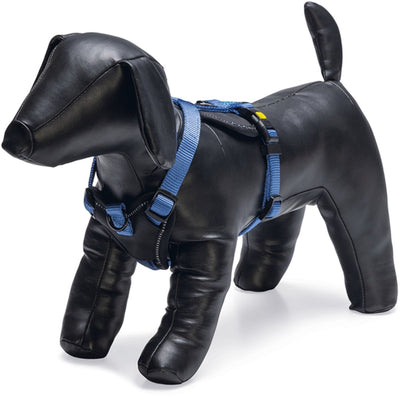 Beeztees parinca premium y-harness - harnais pour chien - nylon - bleu - 37-40 cm x 15 mm