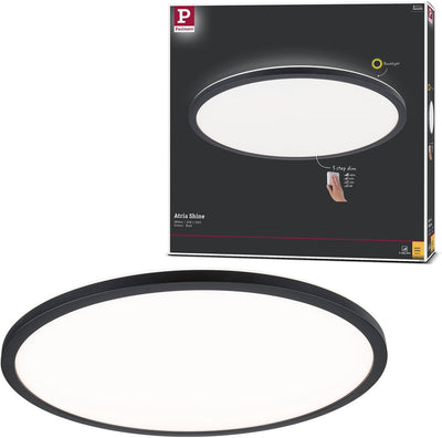 Paulmann panneau LED 3-step-dim atria Shine rétroéclairage rond 420 mm 22w 2300lm 3000k noir dimmable