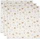 Jollein tissu hydrophile petit - 70x70cm - ferme familiale miffy - 3 pièces