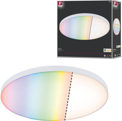 Paulmann panneau LED maison intelligente Zigbee 3.0 Velora rond 400mm 22W 2000lm RGBW+ blanc dimmable