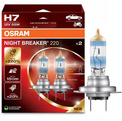 Osram disjoncteur de nuit 220 h7 64210nb220 ensemble