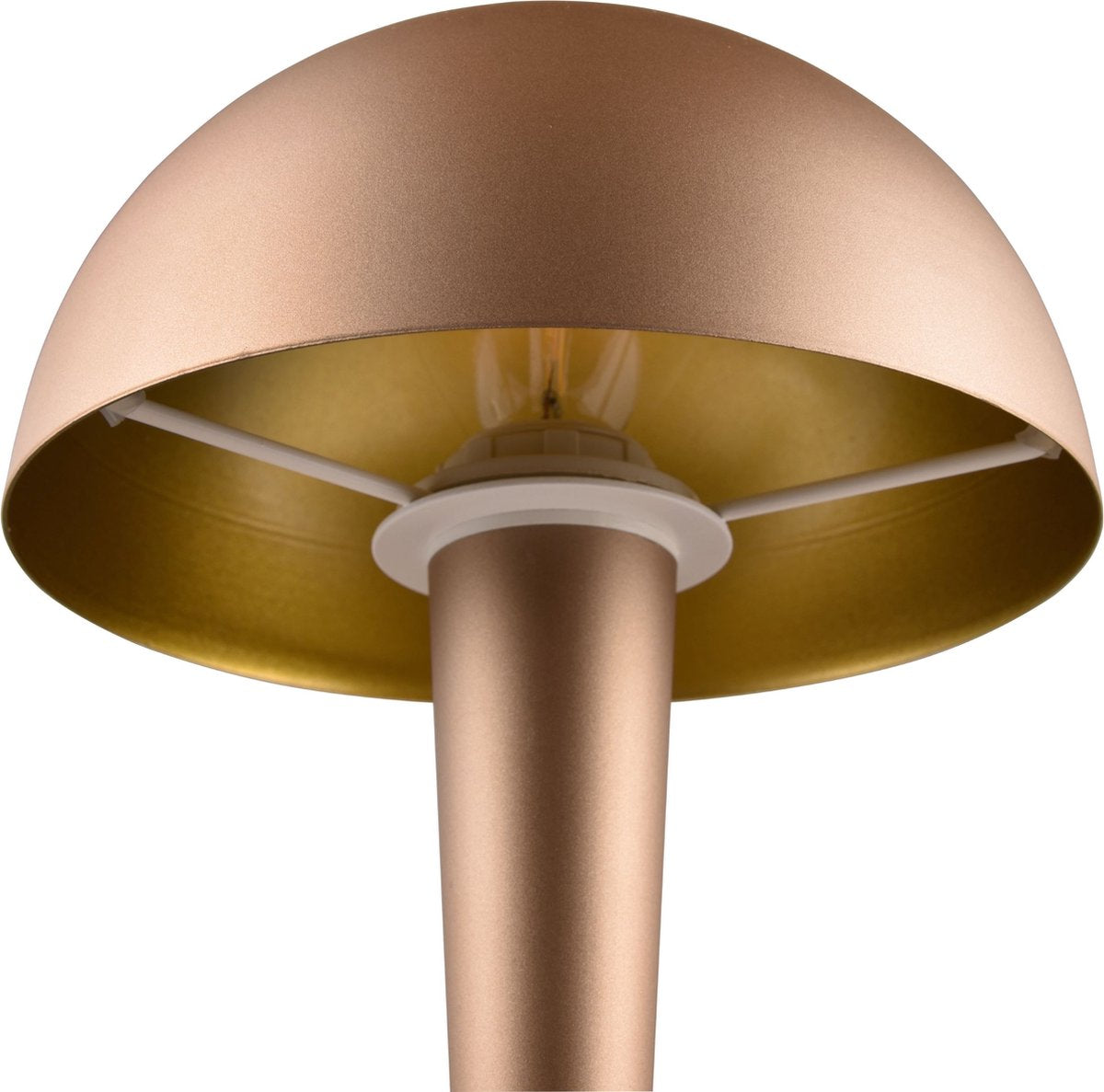 Rl live your light reality canaria - lampe de table - moka - incl. 1x e14 4,9 w - interrupteur à cordon
