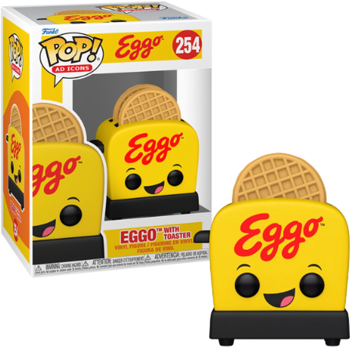 Funko-pop ! icônes publicitaires : eggo - eggo avec grille-pain #254