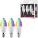 Paulmann Standard 230 V Smart Home ZigBee 3.0 Bougie LED E14 3x470LM 3x5W RGBW+ Intensité variable Mat