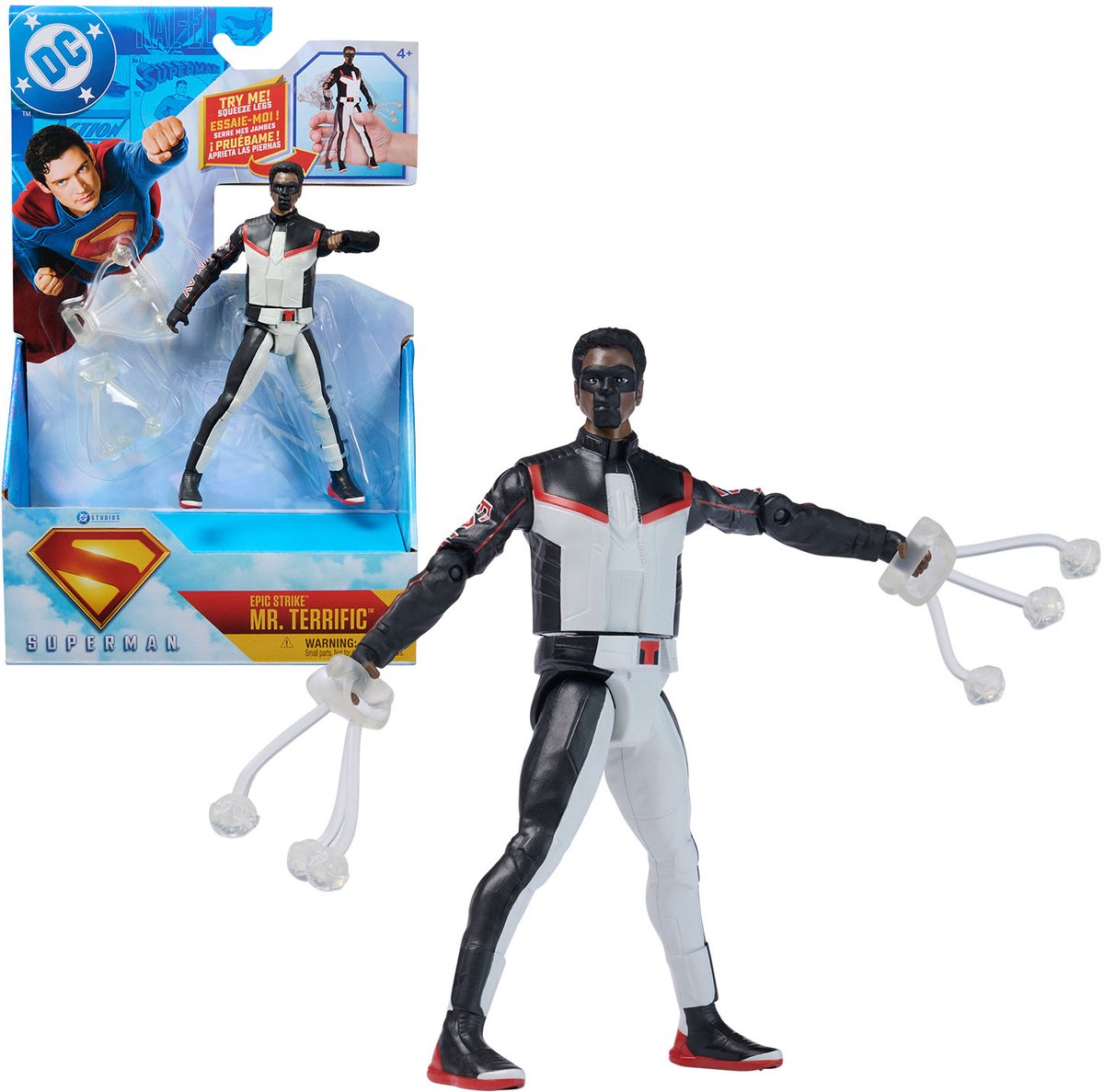 DC Comics, Superman, Green Lantern, figurine Epic Strike, 15 cm de haut, style film authentique, comprenant 2 accessoires, jouets