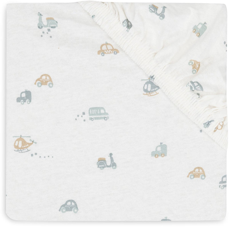 Jollein bébé - drap housse jersey 70 75x140 150cm - lit bébé - coton doux - en déplacement