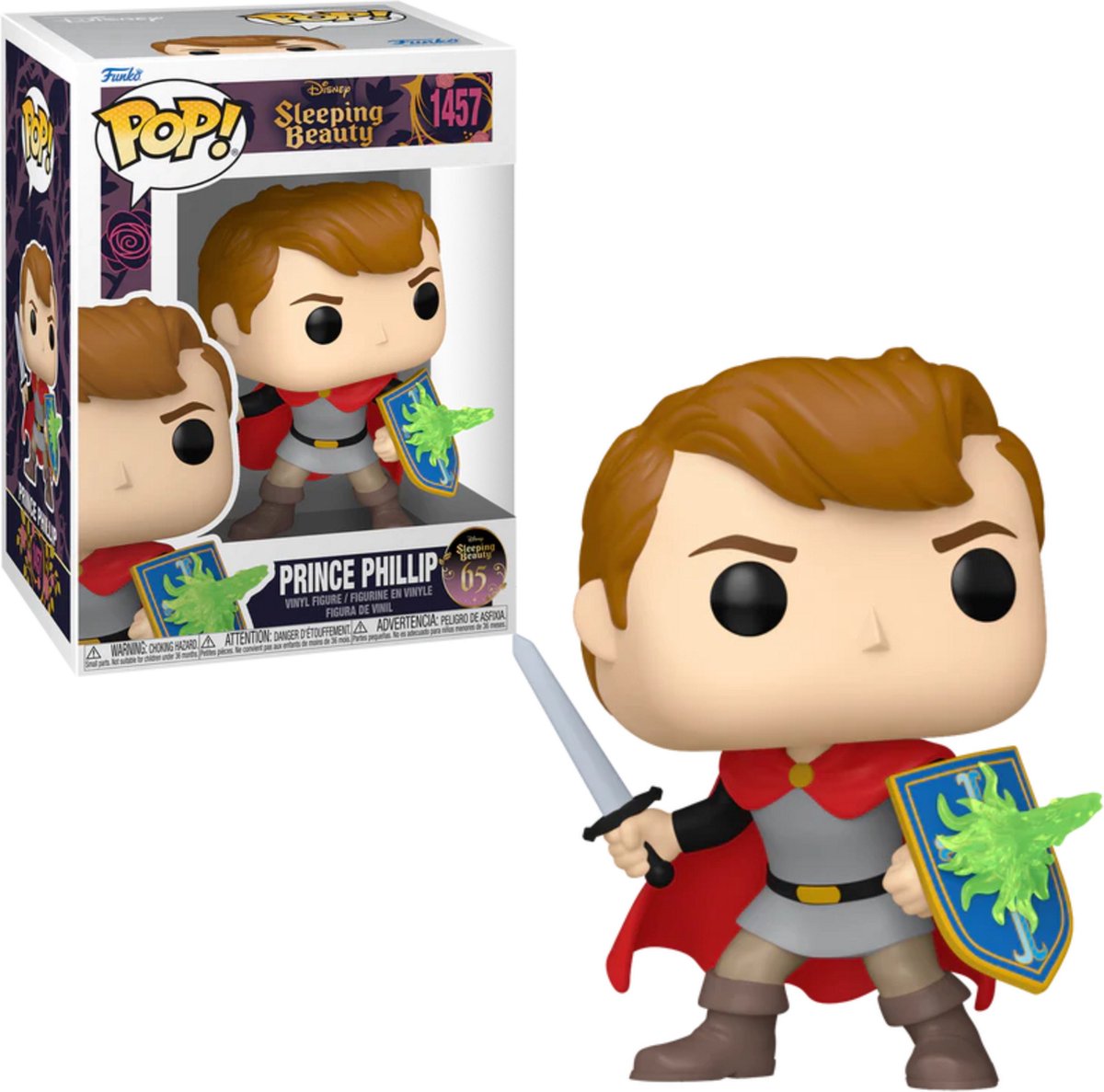 Funko figurine en vinyle prince phillip la belle au bois dormant 1457 pop! multicolore