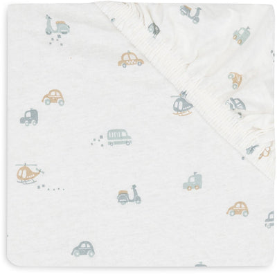 Jollein bébé - drap housse jersey 70 75x140 150cm - lit bébé - coton doux - en déplacement