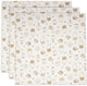 Jollein tissu hydrophile petit - 70x70cm - ferme familiale miffy - 3 pièces