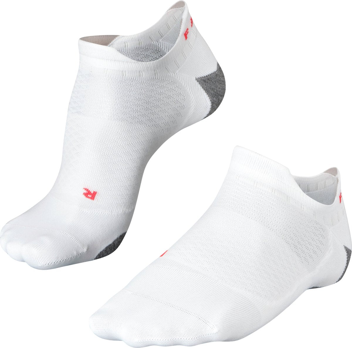 Falke ru5 race chaussettes de course invisibles anti-ampoules en matériau fonctionnel femme blanc - taille 41-42