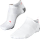 Falke ru5 race chaussettes de course invisibles anti-ampoules en matériau fonctionnel femme blanc - taille 41-42