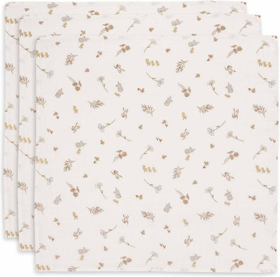 Jollein - tissu hydrophile petit 70x70cm - torchons - coton doux - 3 pièces - bord de rivière