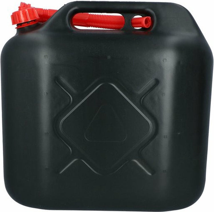 Jerrican Carpoint - pour carburant - 20 litres - noir - incl. bec verseur rouge - essence et diesel - 38 x 19 cm