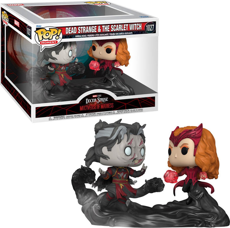 Funko-pop ! moments : docteur étrange dans le multivers de la folie - mort étrange la sorcière écarlate