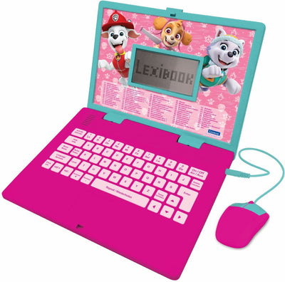 Ordinateur portable éducatif bilingue Lexibook Paw Patrol Girls avec 124 activités (et les)