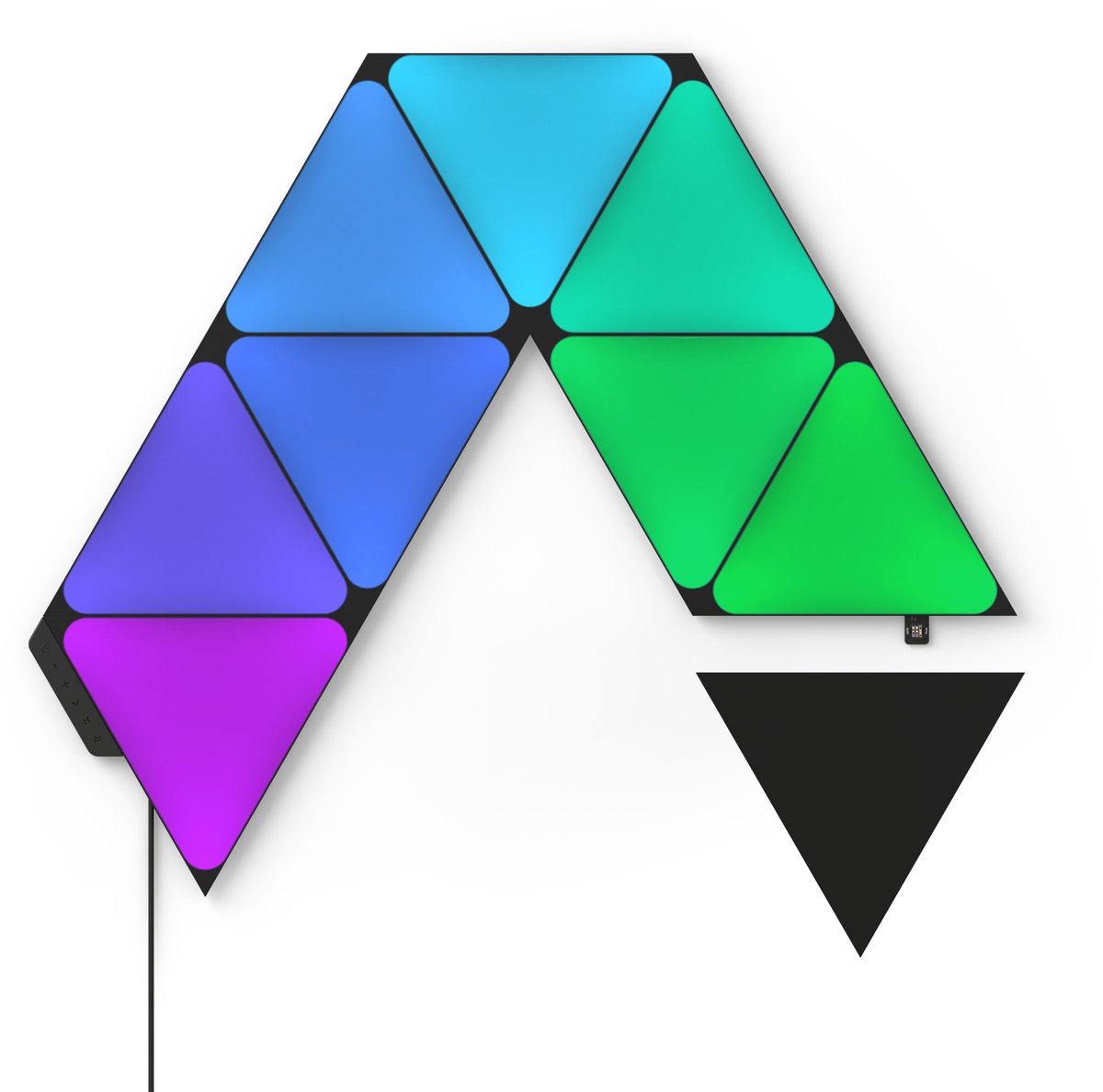 Kit de démarrage triangles ultra noirs en édition limitée Nanoleaf shape (9 panneaux)